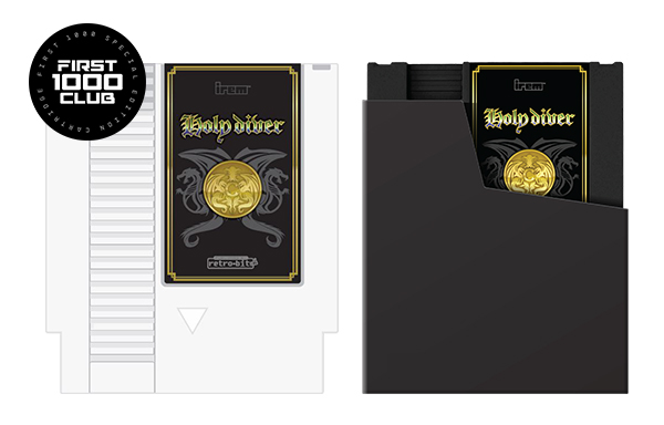 Holy Diver 8-Bit Cartridge and Protective Dust Cover