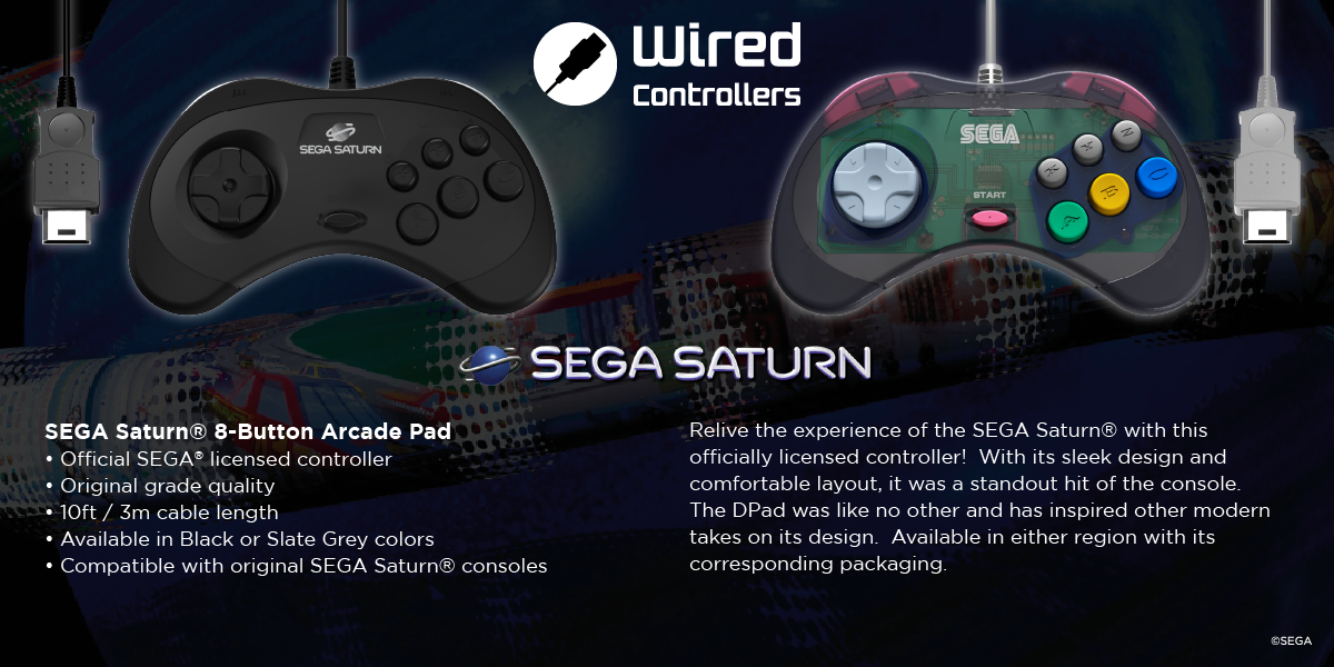 SEGA Saturn Arcade Pads