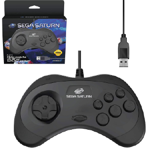 SEGA Saturn Control Pad - Model 2 - USB Port - Black (EU)