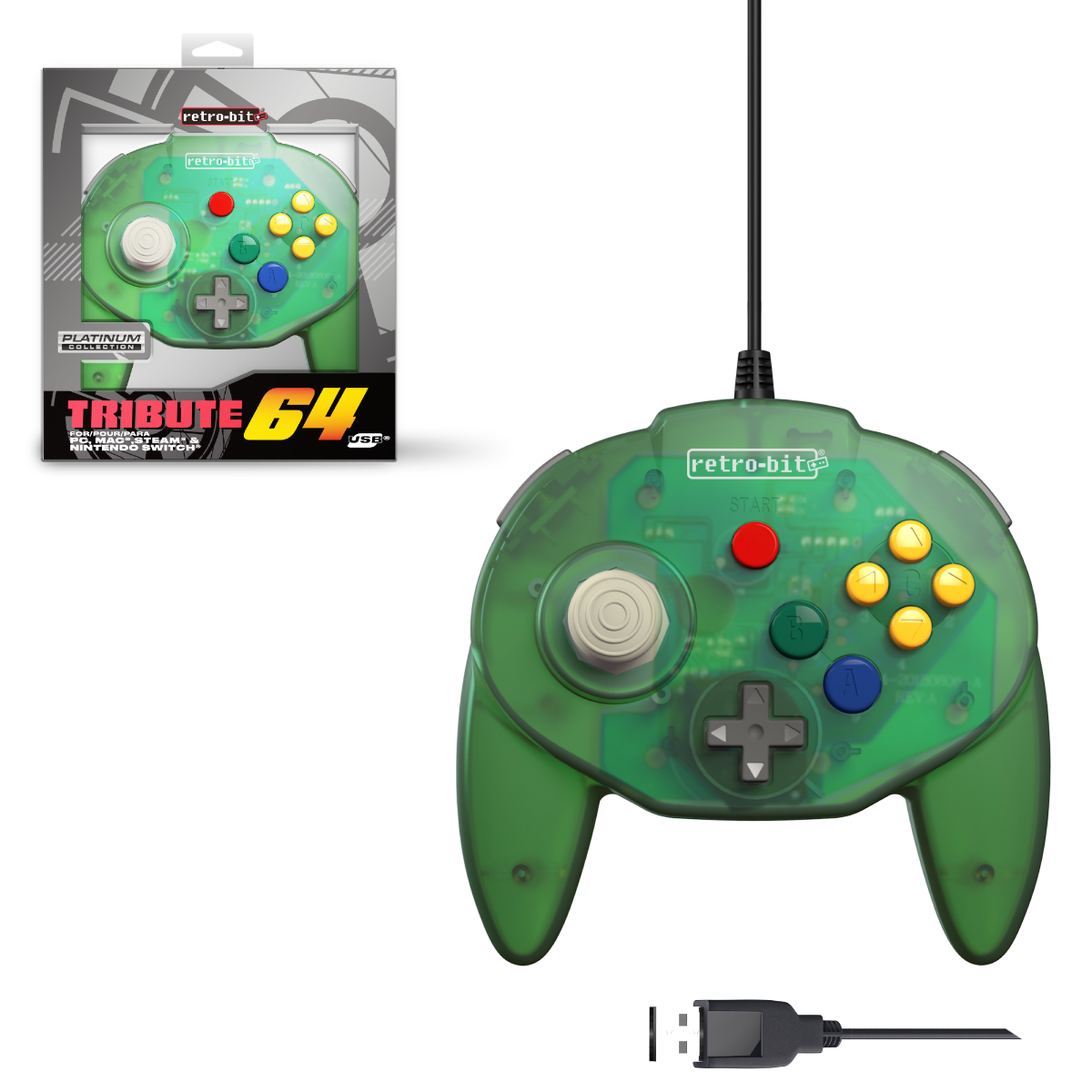 Tribute64 Wired USB - Forest Green