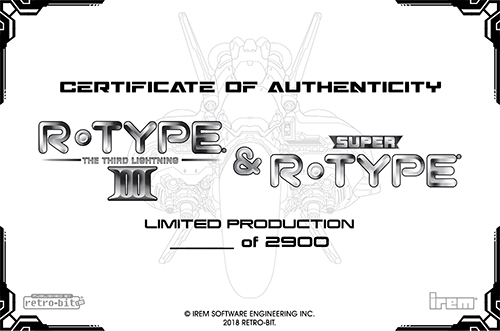 Individually Numbered Certificate of Authenticity