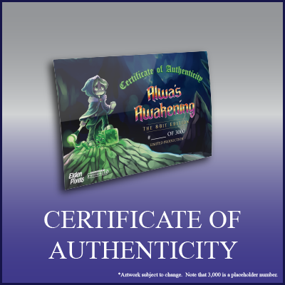 Alwa's Awakening: The 8-Bit Edition - Certificate of Authenticity