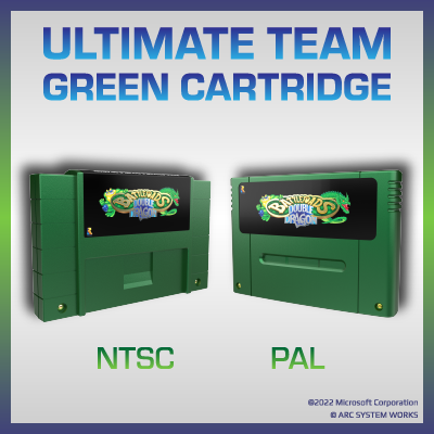 BTDD SNES - Ultimate Team Green Cartridge